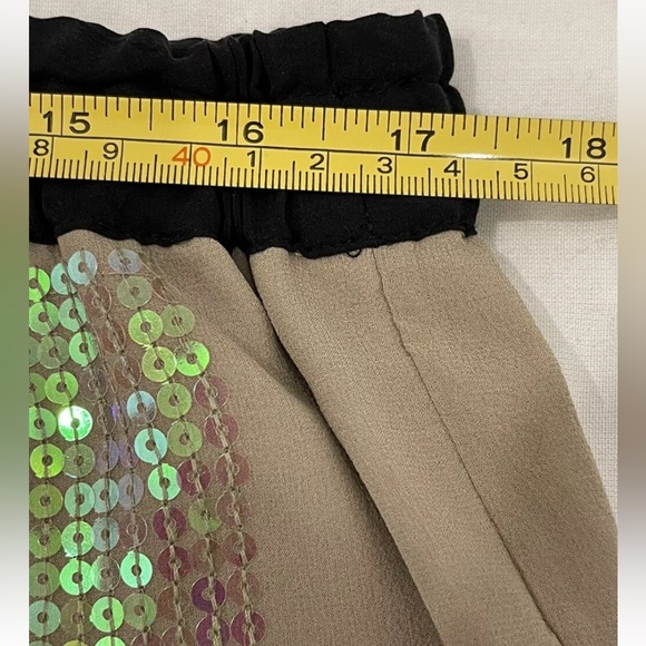 BCBG MaxAzria NWOT Sequin Glam Mini Skirt Women’s size L - Picture 11 of 12